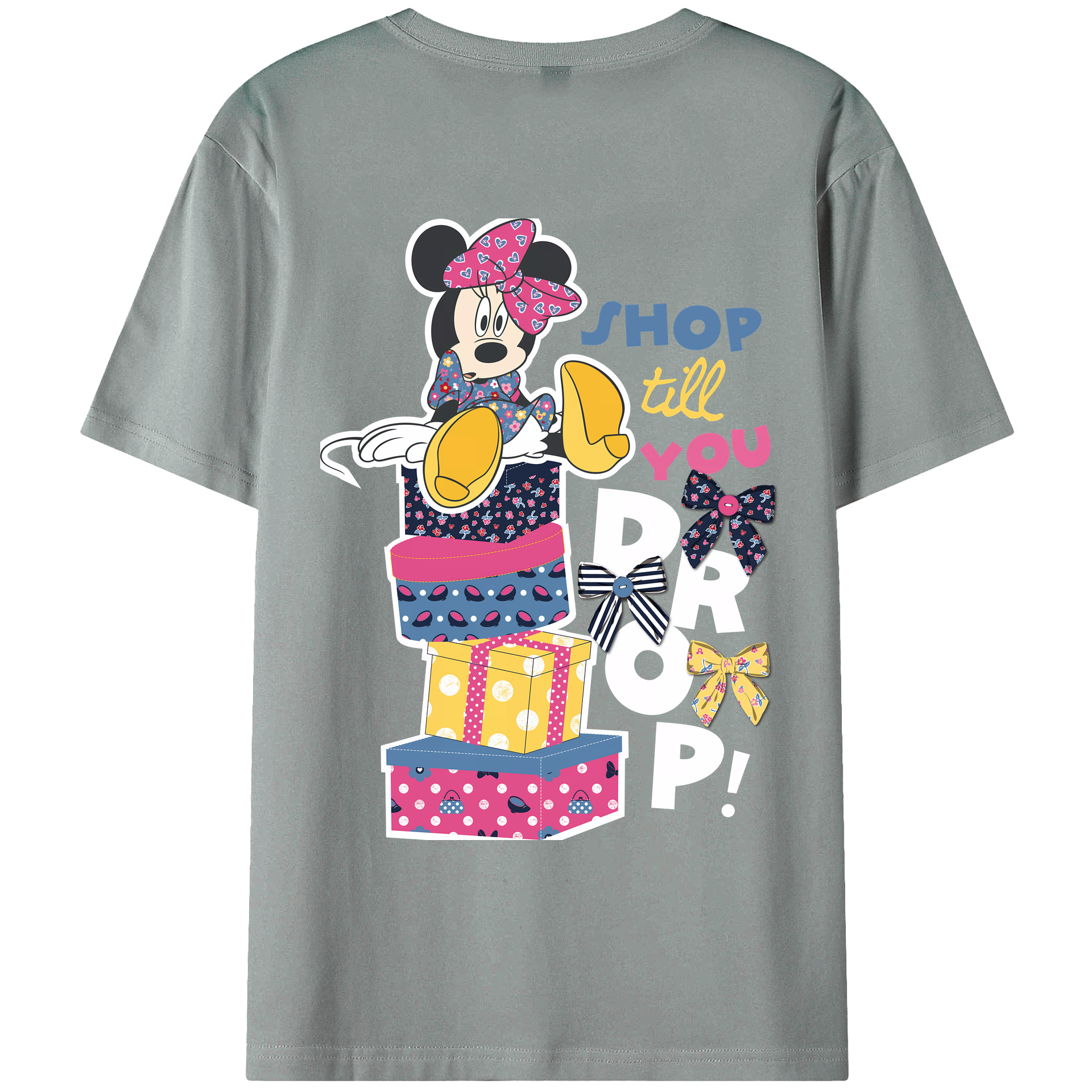 （画像用） ミッキーマウス Mickey Mouse 綿100％ メンズ半袖Tシャツ（バックプリント） 通気性